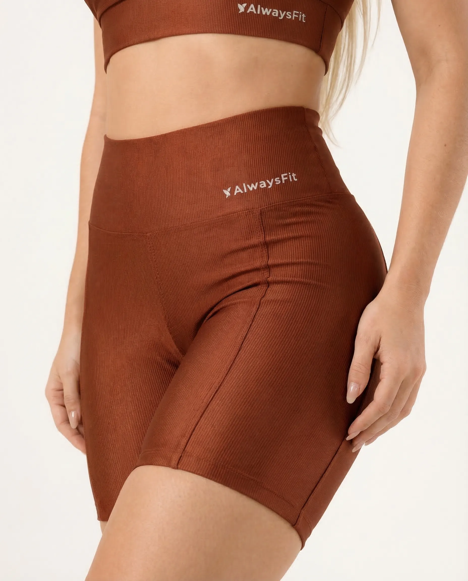Conjunto Short e Top Poliamida Premium Chocolate - Always Fit - Image 6