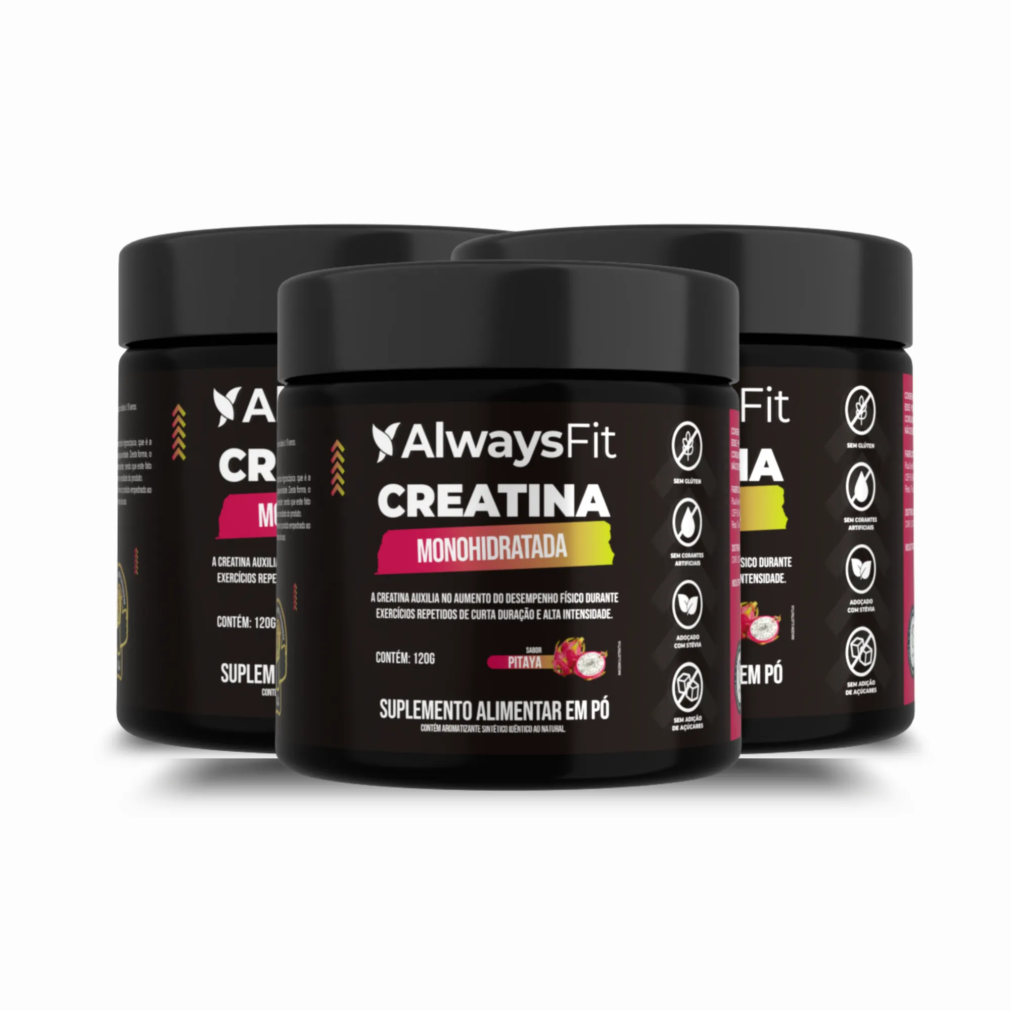 Creatina Monohidratada 100% Pura – Sabor Pitaya | 120g - Image 5