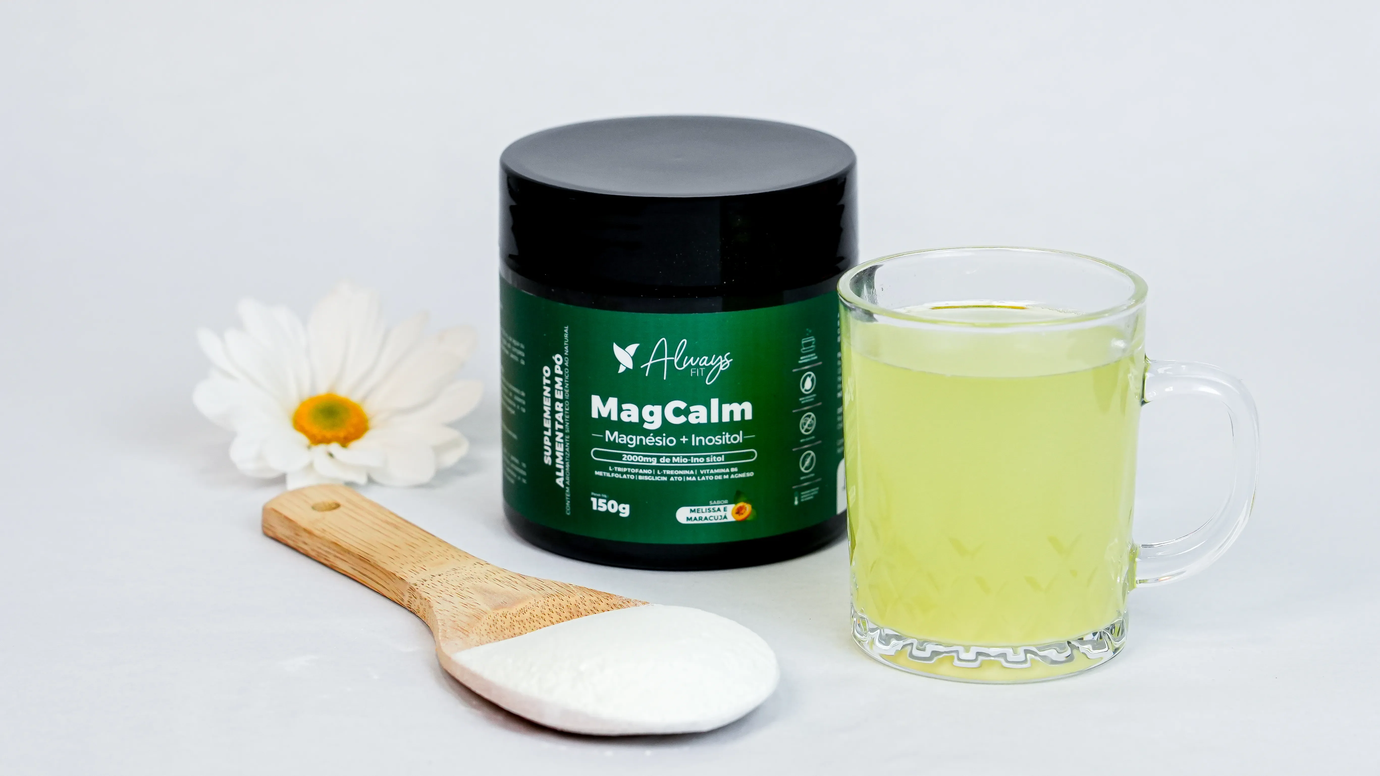 MagCalm - Magnésio, Inositol, L-Triptofano, L-Treonina, Camomila, Melissa - Image 3
